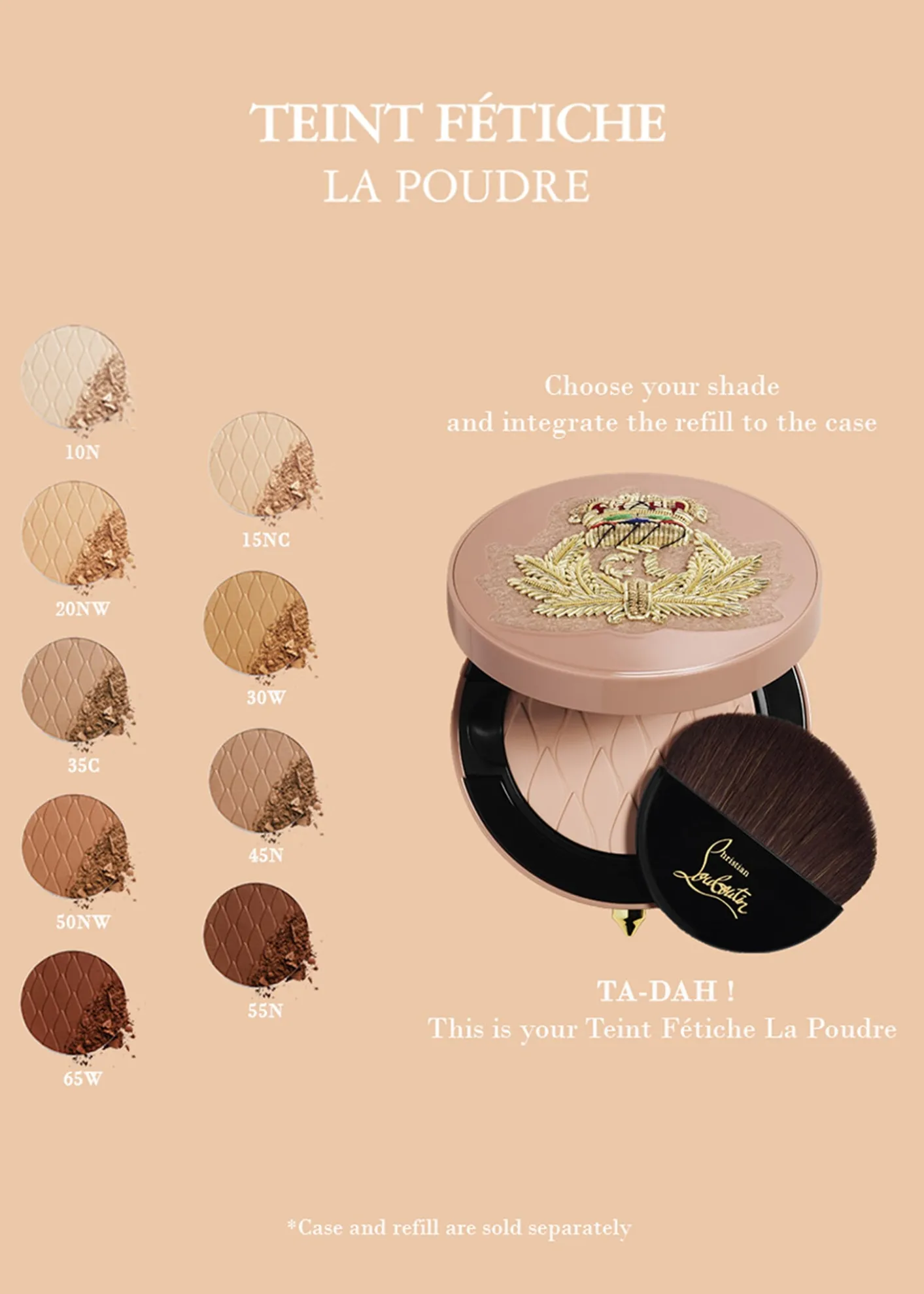 Christian LouboutinTeint Fetiche La Poudre Powder Case