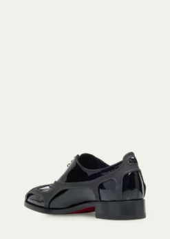 Christian Louboutinx Jaden Smith Men's Caged Patent Leather Oxfords
