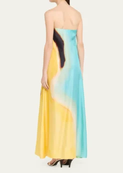 Christopher EsberAura Silk Strapless Maxi Dress