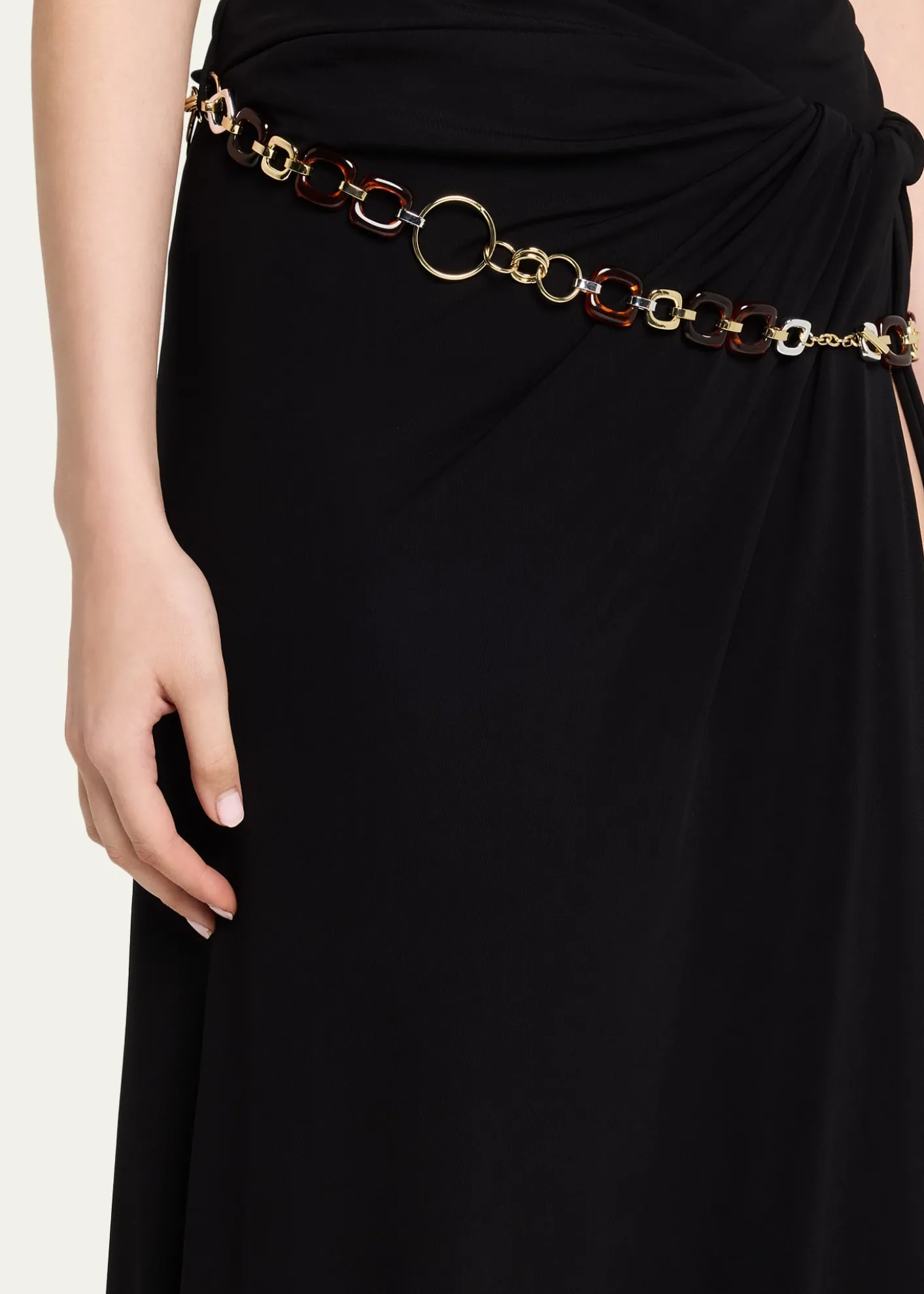 Christopher EsberTortoise Chain Belt Maxi Skirt