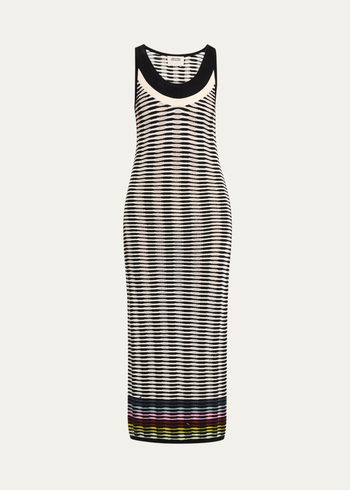 CHRISTOPHER JOHN ROGERSWave Knit Tank Maxi Dress