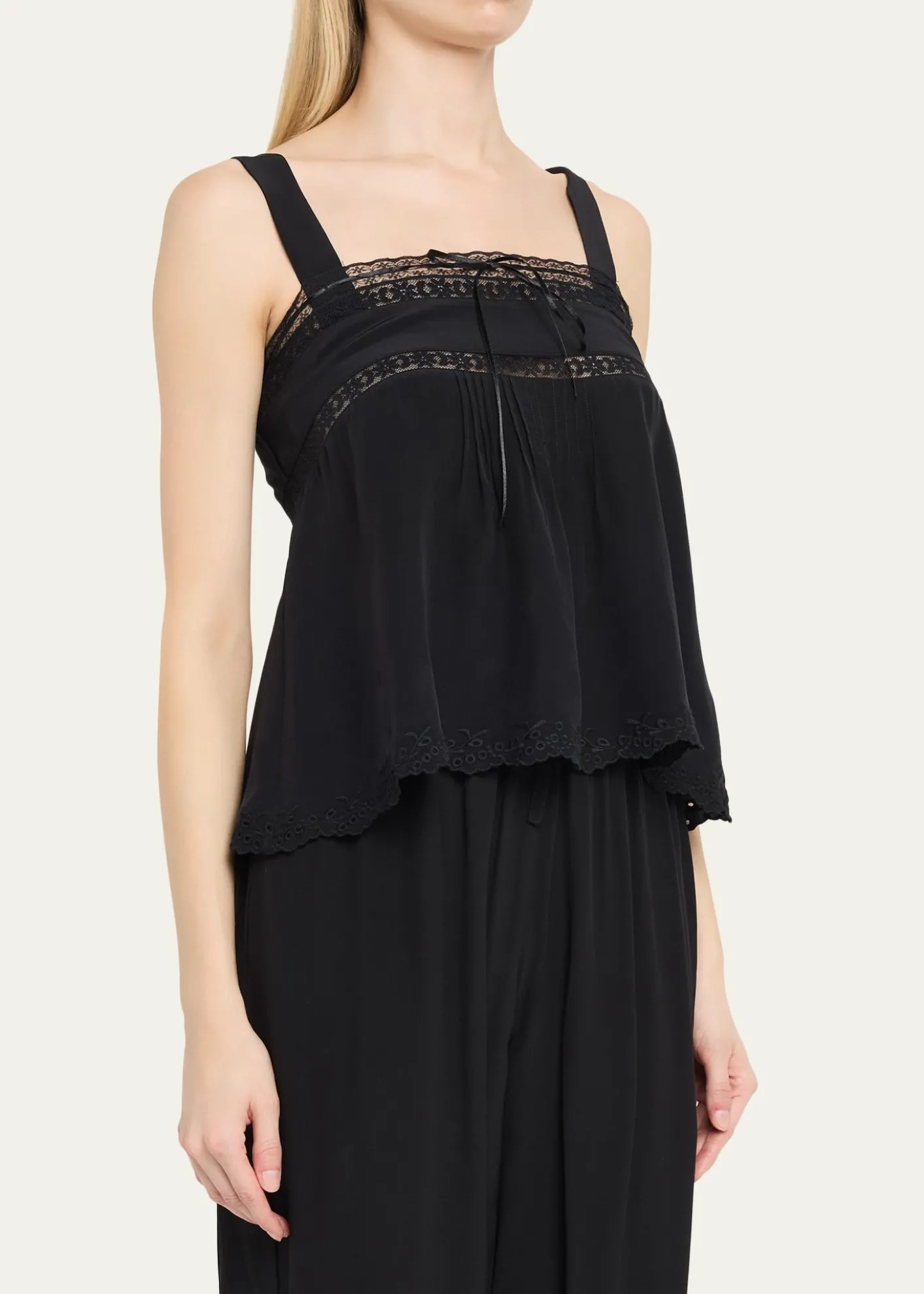 Ciao LuciaEuri Silk Lace Top