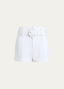 Cinq a SeptAldi Belted Denim Shorts