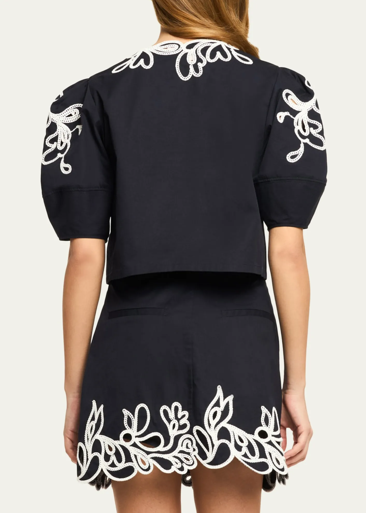 Cinq a SeptBellara Embroidered Paisley Bloom Top