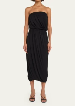Cinq a SeptCalden Draped Midi Skirt