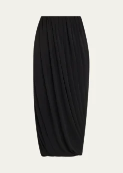 Cinq a SeptCalden Draped Midi Skirt