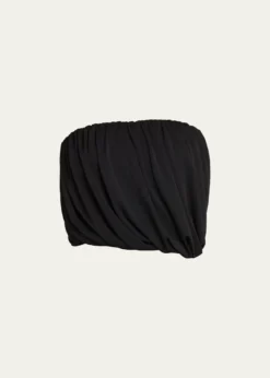 Cinq a SeptCalden Draped Strapless Top