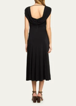 Cinq a SeptCarino Draped Midi Dress