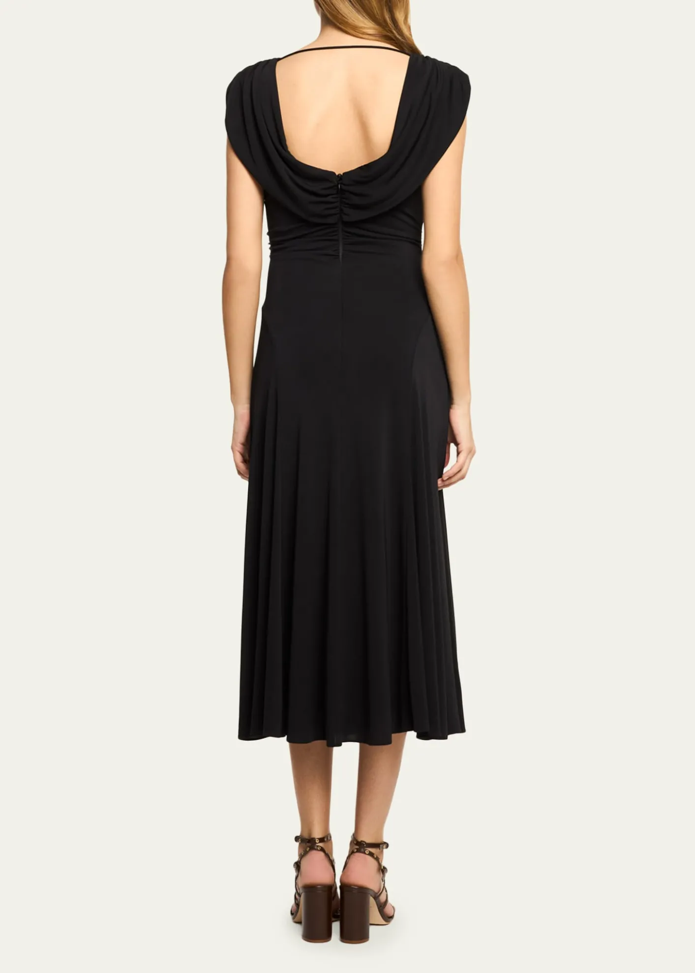 Cinq a SeptCarino Draped Midi Dress