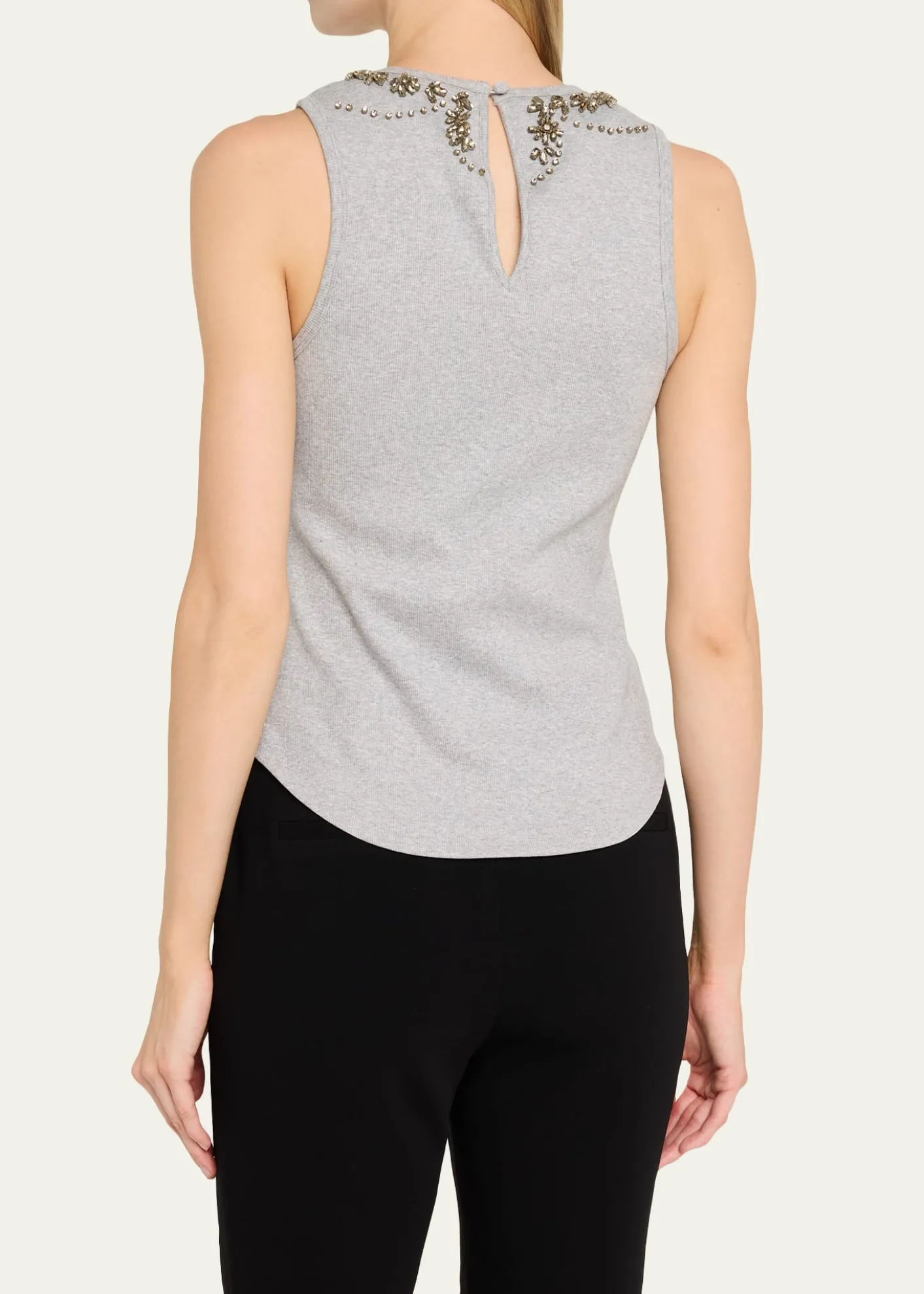Cinq a SeptCrystal Lattice Tank Top