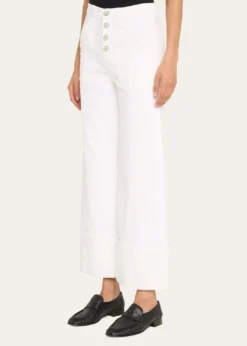 Cinq a SeptCuffed Benji Cropped Flare Pants