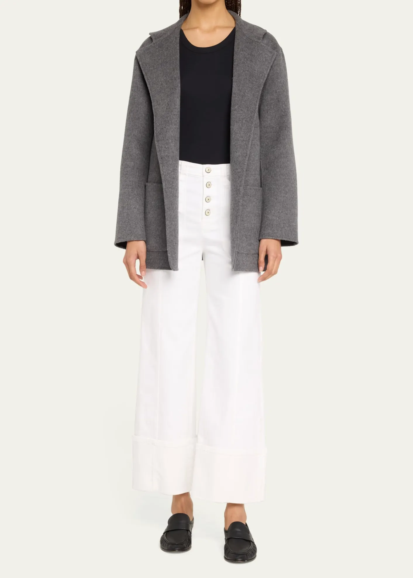 Cinq a SeptCuffed Benji Cropped Flare Pants