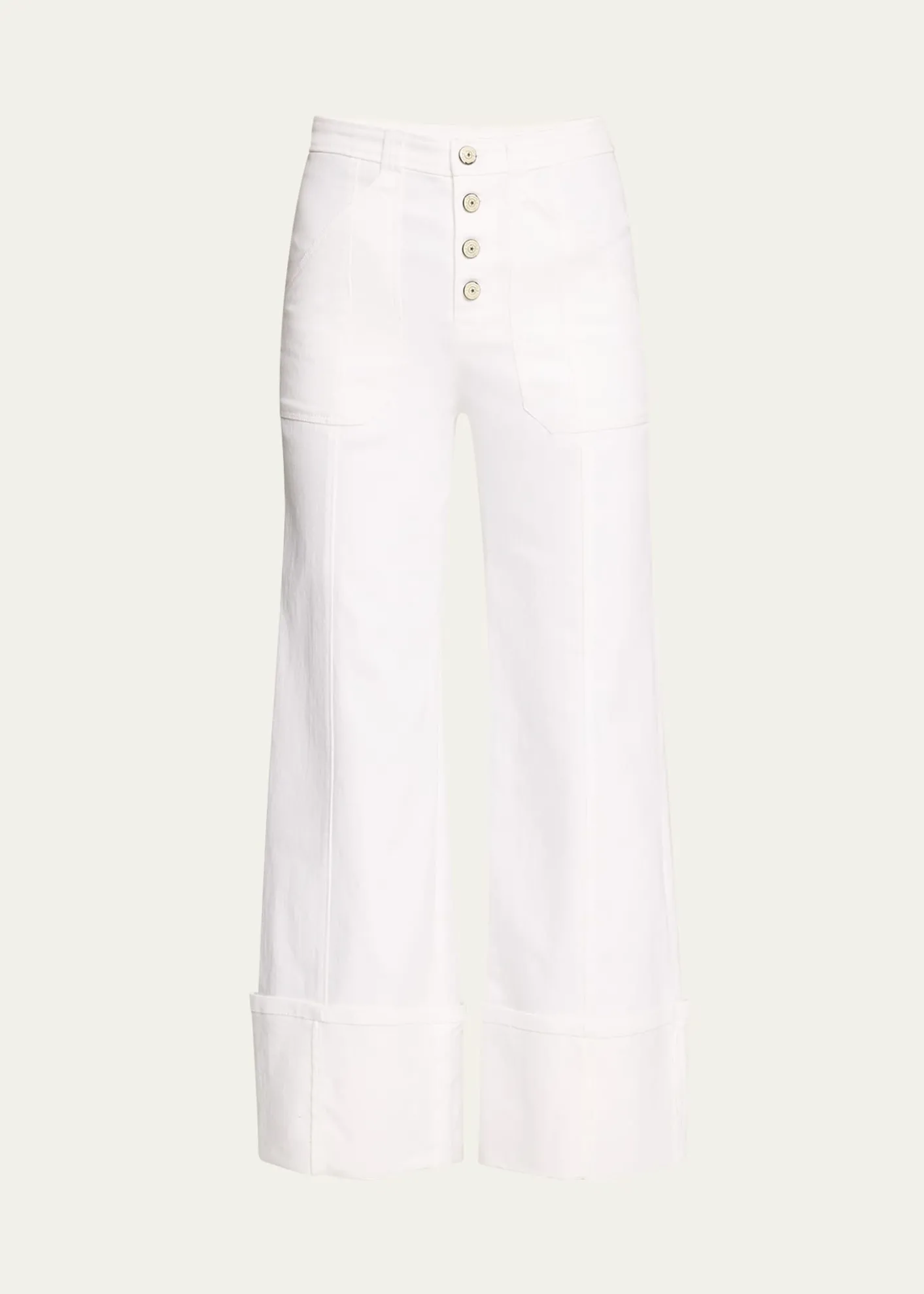 Cinq a SeptCuffed Benji Cropped Flare Pants