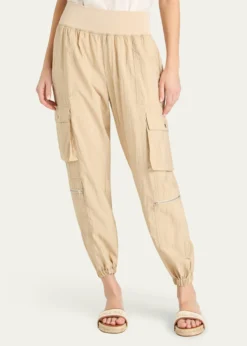 Cinq a SeptGenevive Satin Cargo Jogger Pants