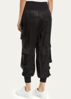 Cinq a SeptHarmony Satin Cargo Jogger Pants