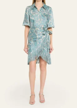 Cinq a SeptHendrix Paisley Mini Shirtdress