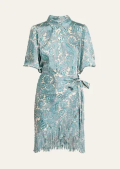 Cinq a SeptHendrix Paisley Mini Shirtdress