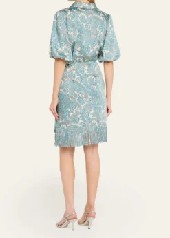 Cinq a SeptHendrix Paisley Mini Shirtdress