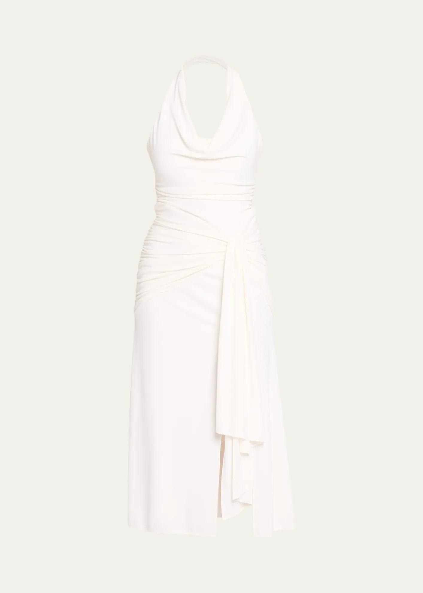 Cinq a SeptKaia Draped Halter Midi Dress