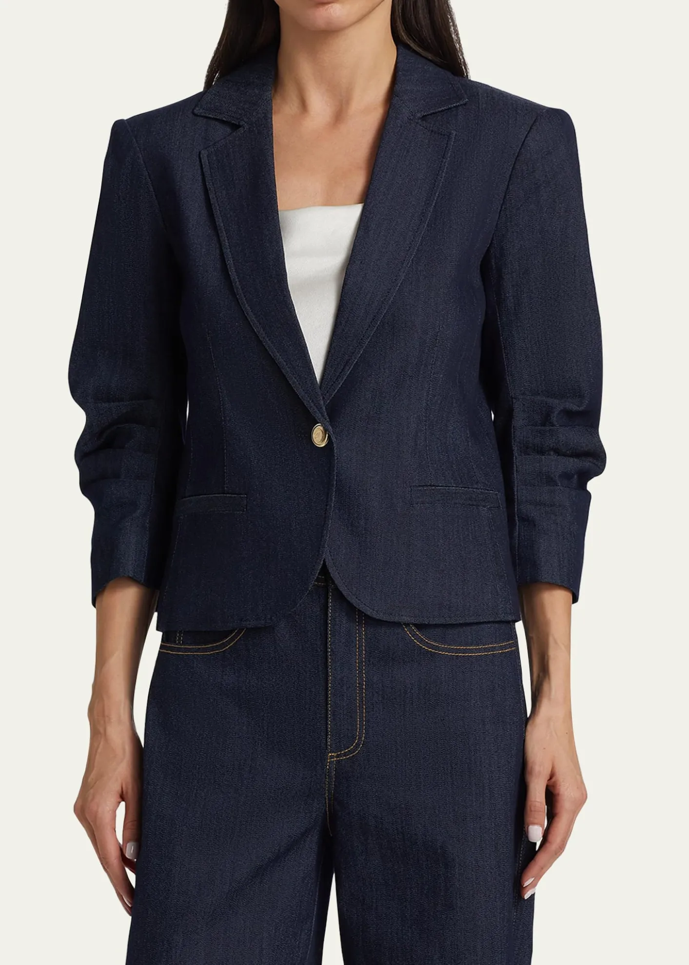 Cinq a SeptKhloe Petit Denim Blazer