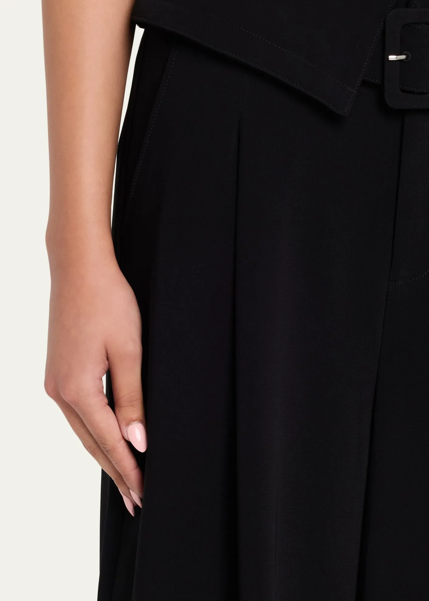 Cinq a SeptLorena Belted Drapey Crepe Pants
