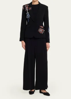 Cinq a SeptLorena Belted Drapey Crepe Pants
