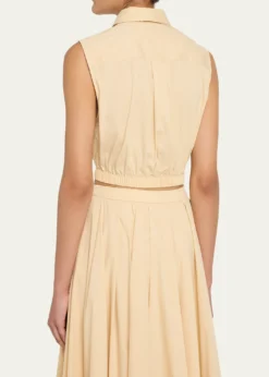 Cinq a SeptLou Buttoned Poplin Top