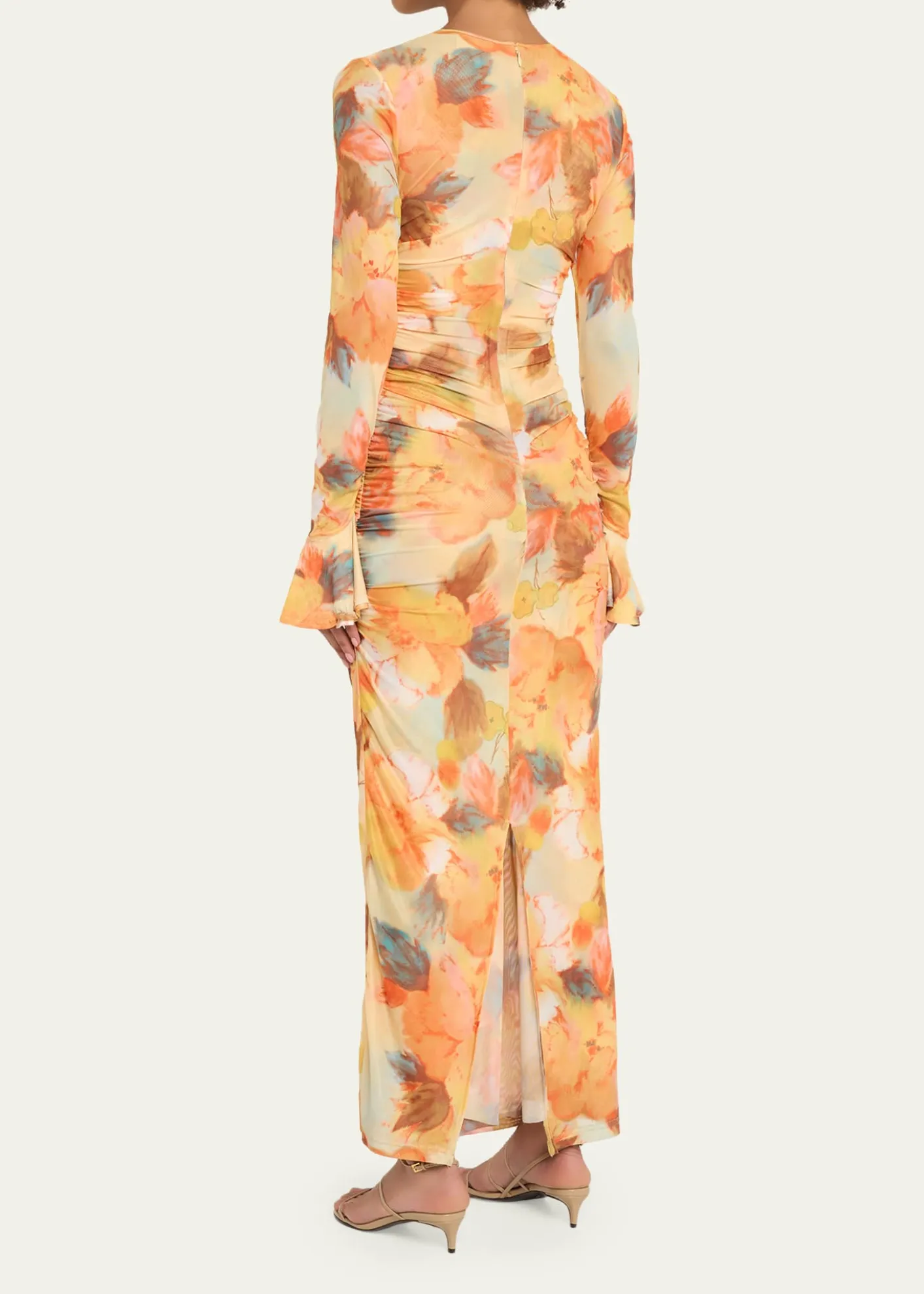 Cinq a SeptNeriah Watercolor Floral Mesh Maxi Dress