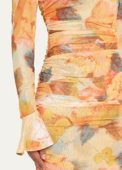 Cinq a SeptNeriah Watercolor Floral Mesh Maxi Dress