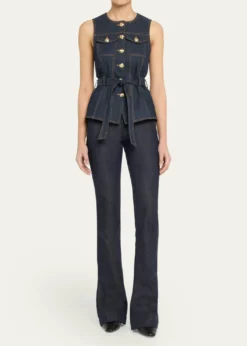 Cinq a SeptReenee Belted Denim Vest