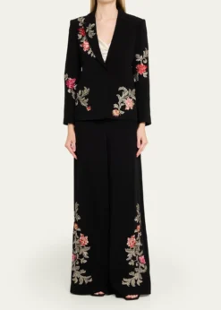 Cinq a SeptRococo Embroidered Pants
