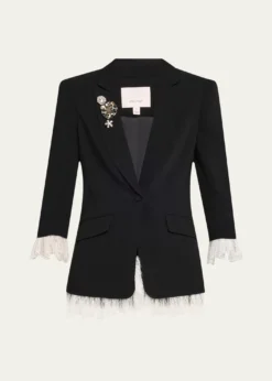 Cinq a SeptRoxie Blazer w/ Lace
