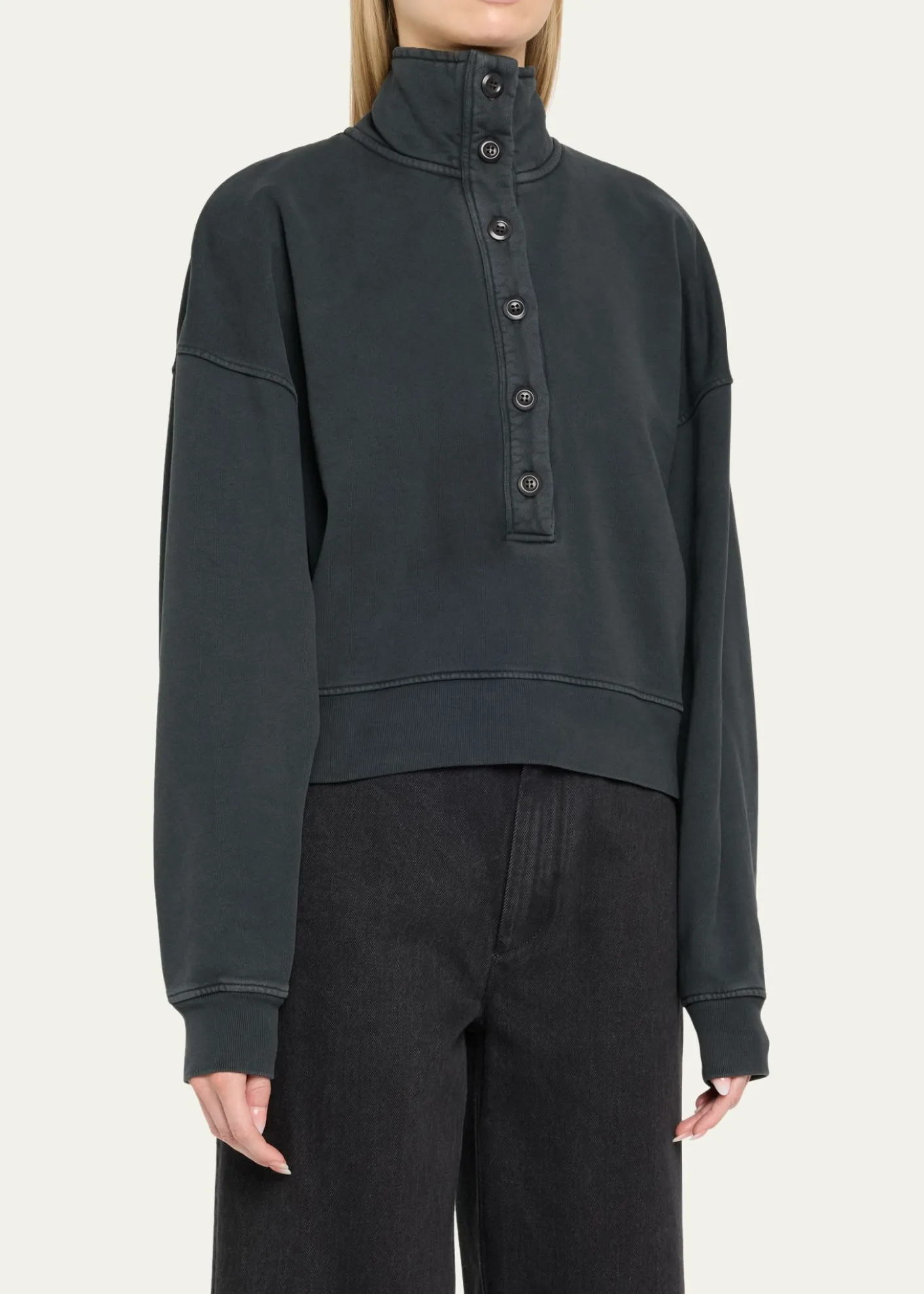 Citizens of HumanityMirelle Buttoned Pullover Sweatshirt