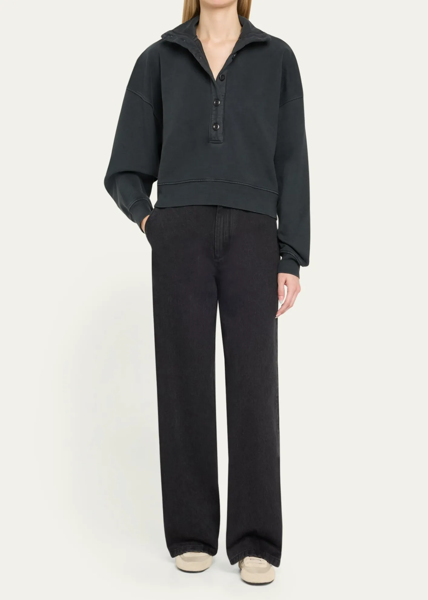Citizens of HumanityMirelle Buttoned Pullover Sweatshirt