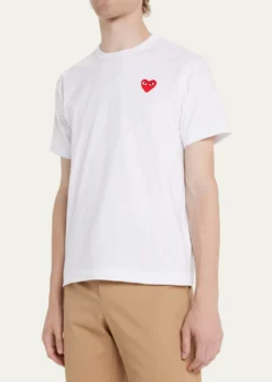 Comme des GarconsMen's Cotton Jersey Heart T-Shirt