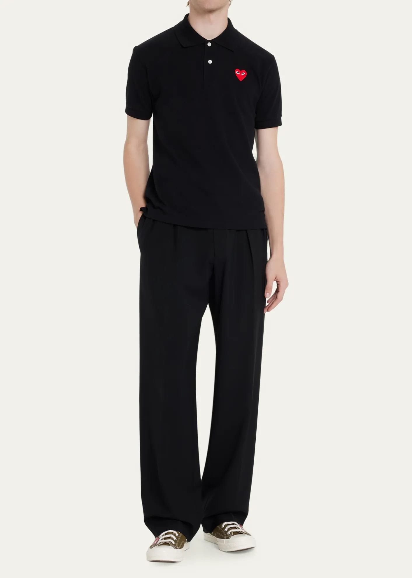 Comme des GarconsMen's Polo Shirt with Heart
