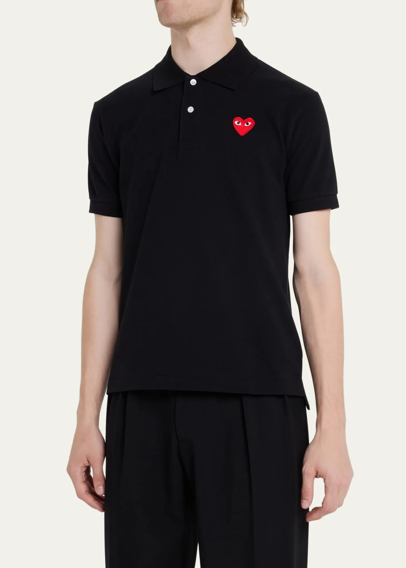 Comme des GarconsMen's Polo Shirt with Heart