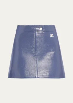 CourregesVinyle Reedition Mini Skirt