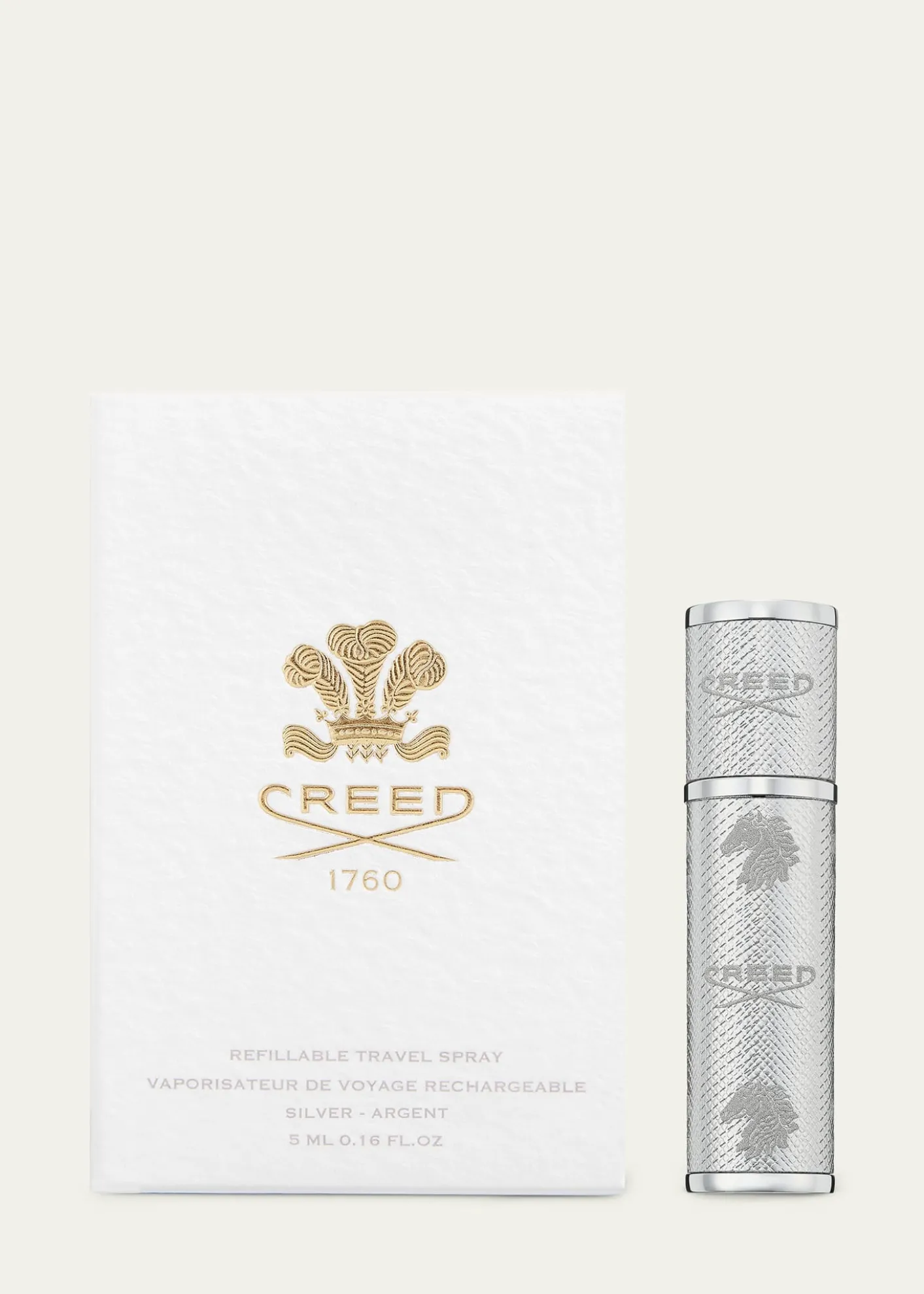 CREEDRefillable Silver Travel Spray Atomizer, 0.16 oz.