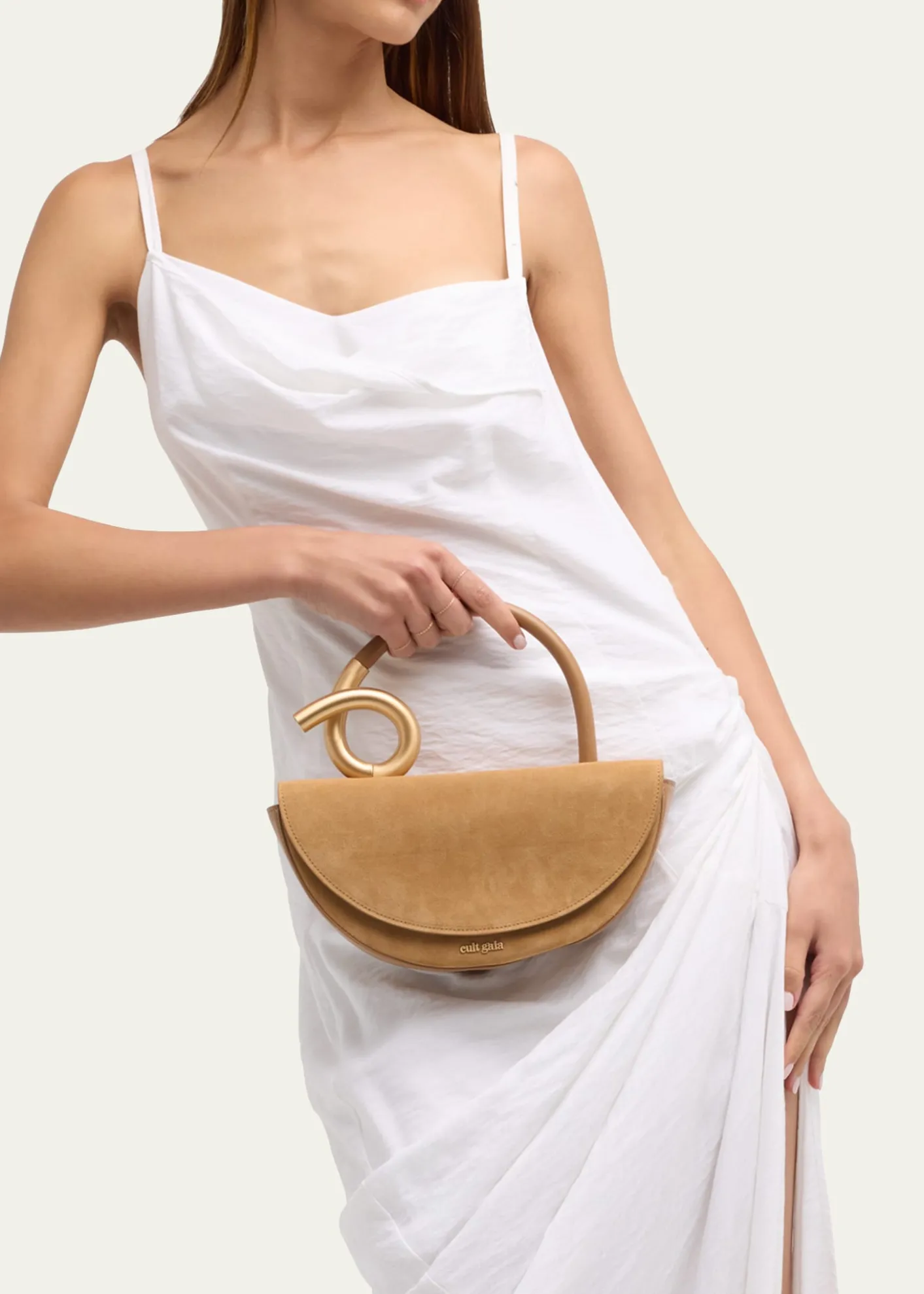 Cult GaiaAzariah Coil Leather Top-Handle Bag