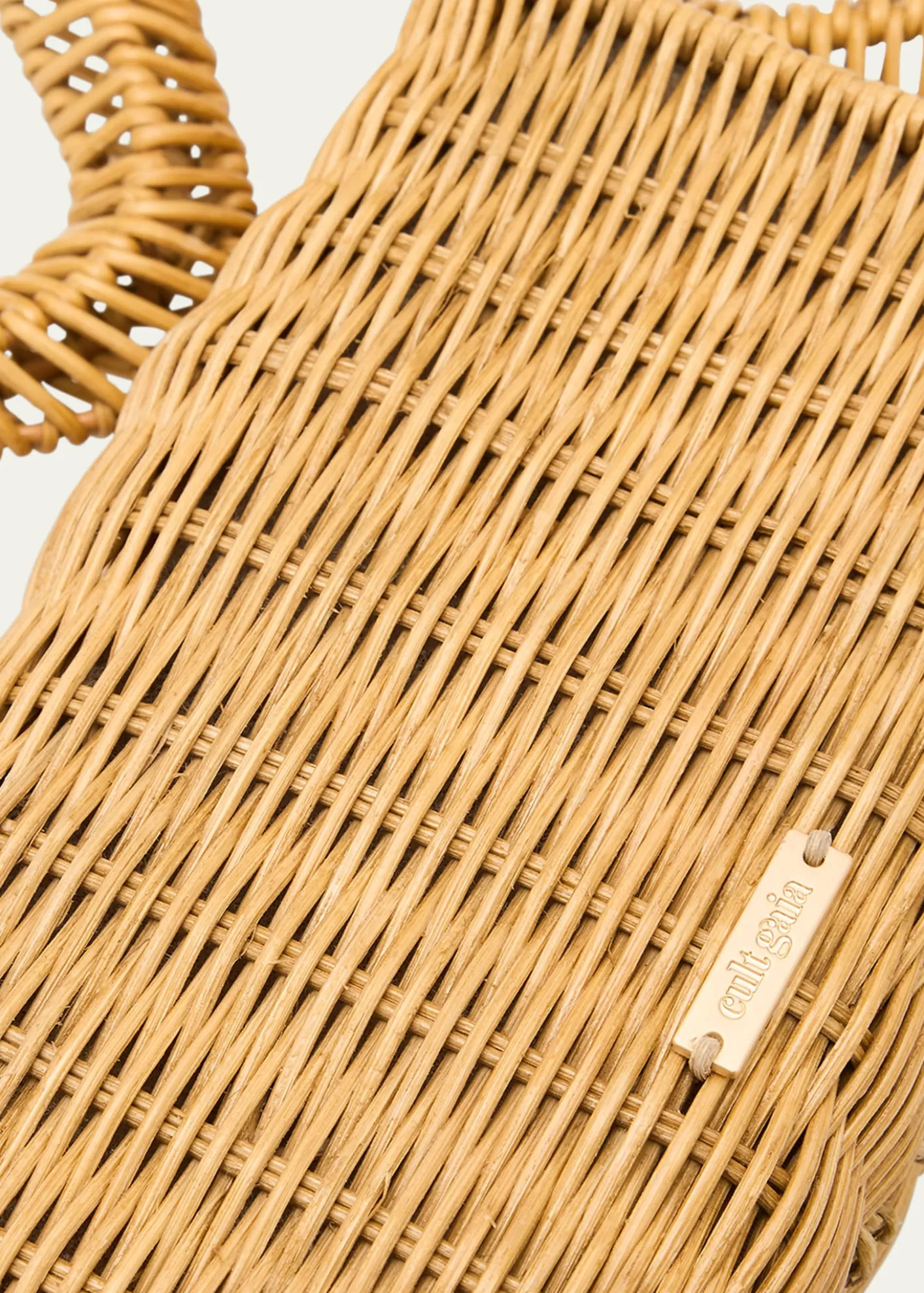 Cult GaiaElsa Wavy Rattan Clutch Bag