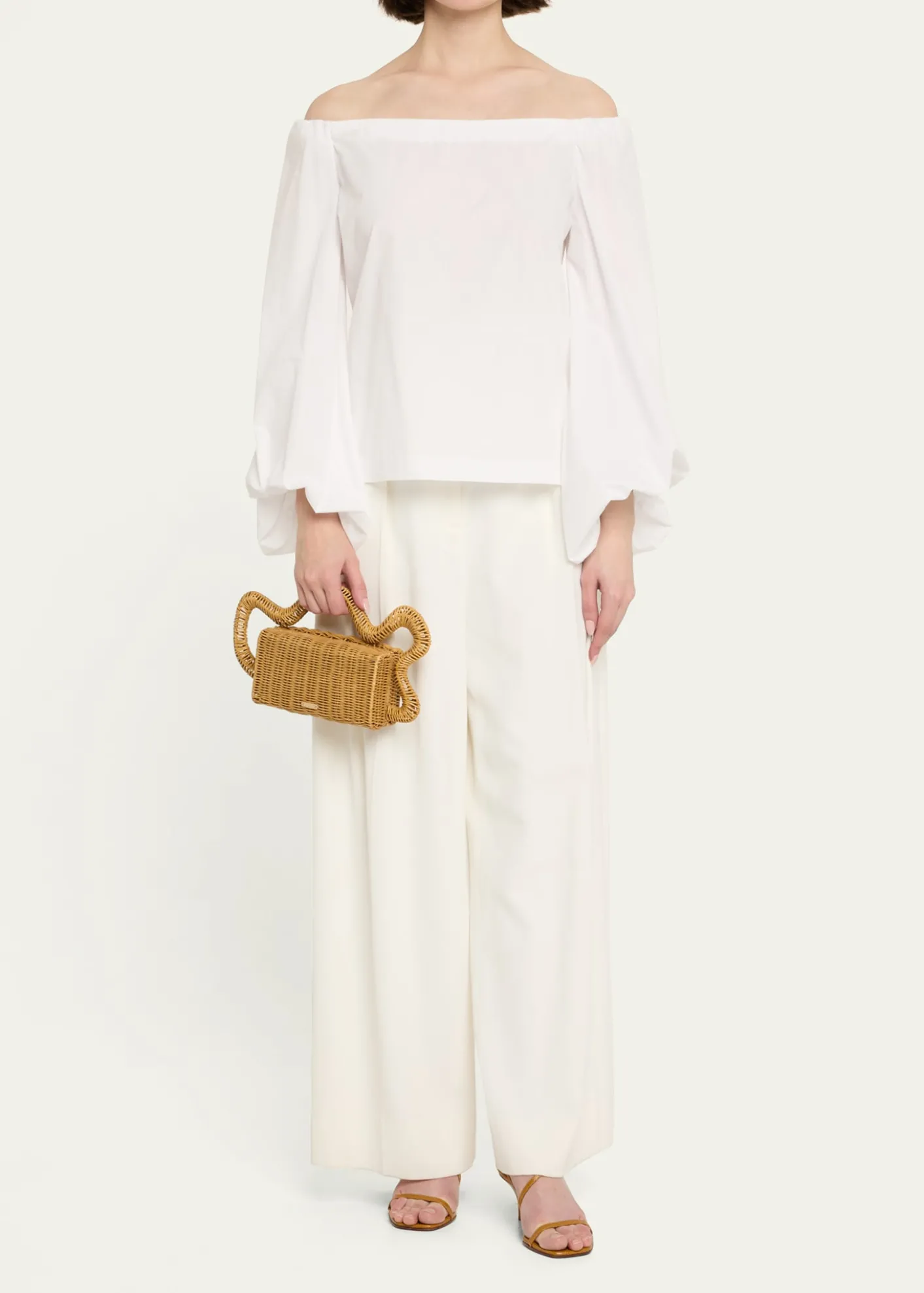 Cult GaiaElsa Wavy Rattan Clutch Bag