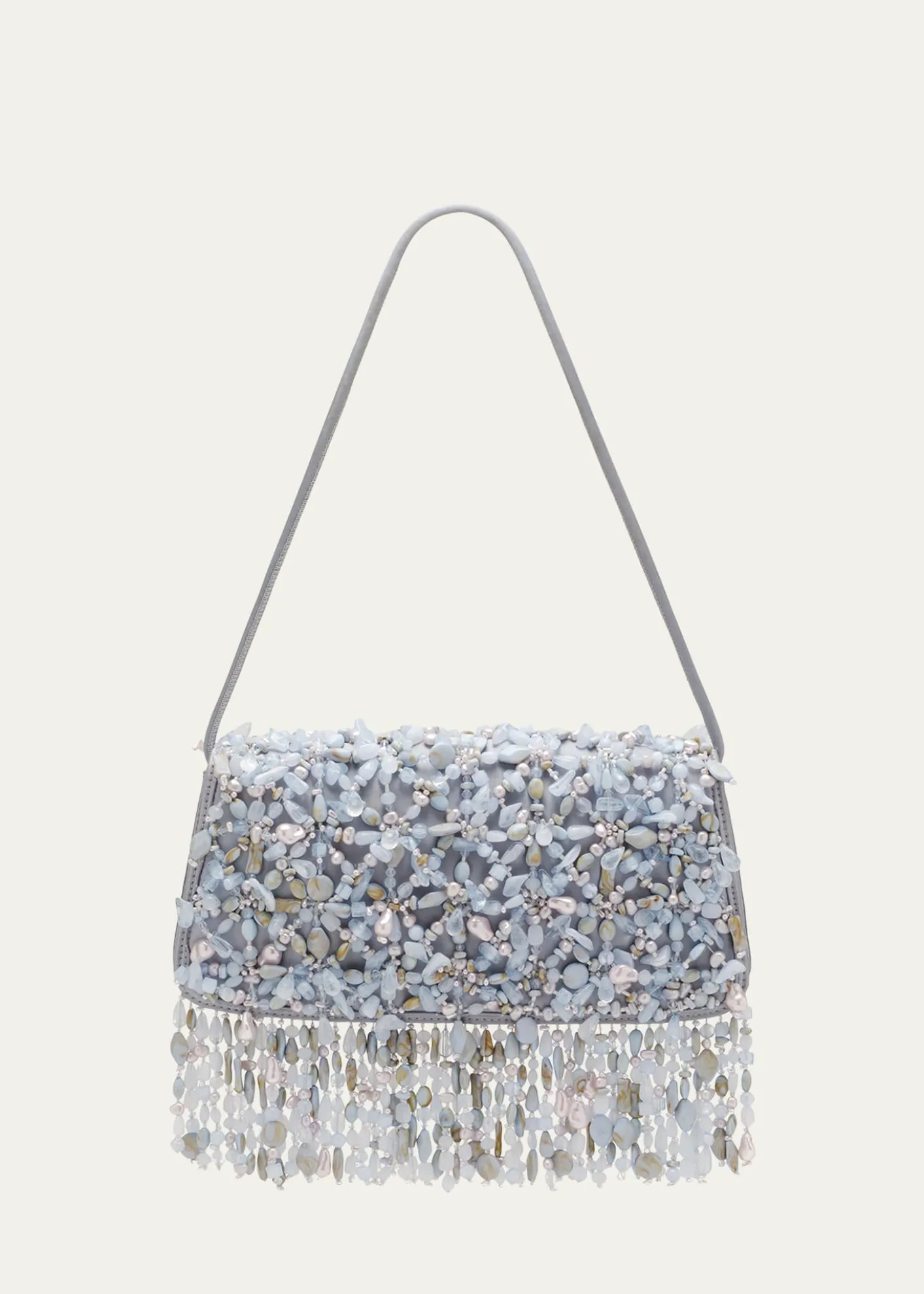 Cult GaiaIdalia Fringed Faux Stone Shoulder Bag