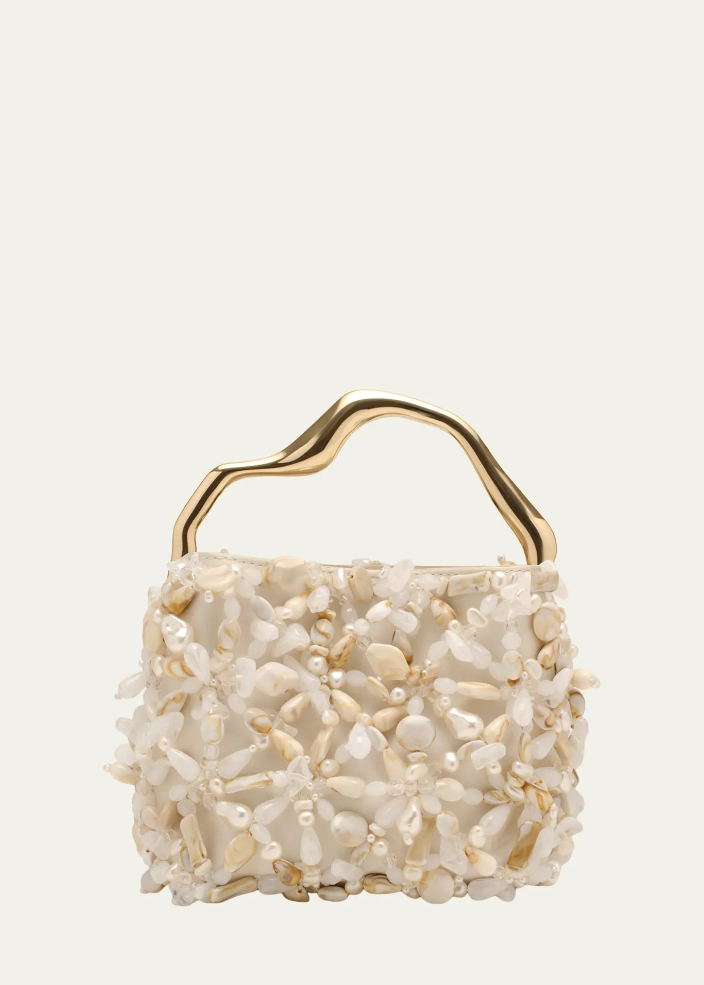 Cult GaiaSolene Mini Beaded Sculptural Top-Handle Bag