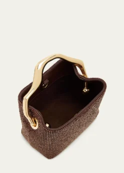 Cult GaiaSolene Mini Rhinestone Sculptural Top-Handle Bag