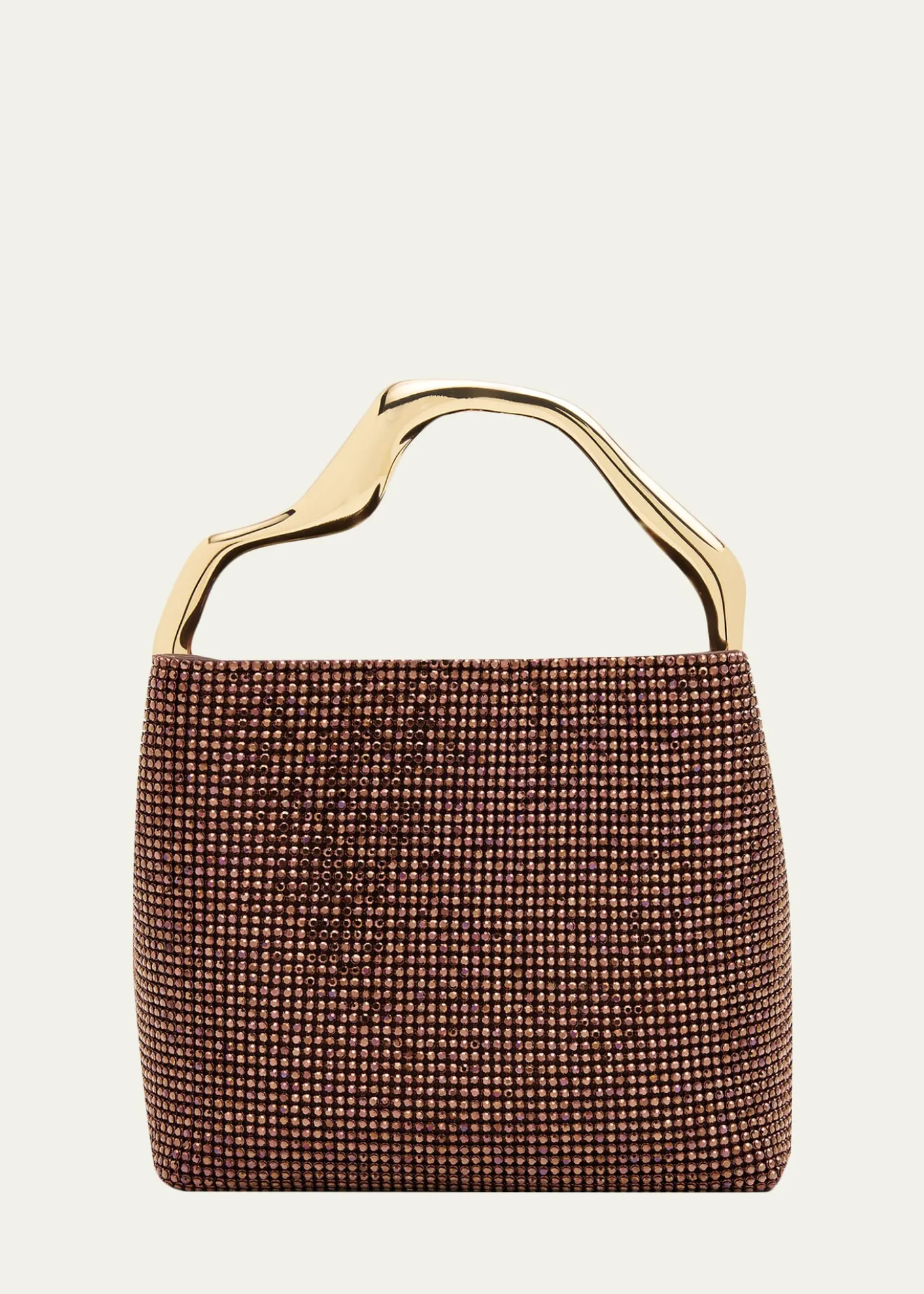 Cult GaiaSolene Mini Rhinestone Sculptural Top-Handle Bag