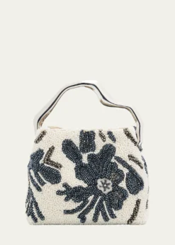 Cult GaiaSolene Mini Sculptural Beaded Top-Handle Bag