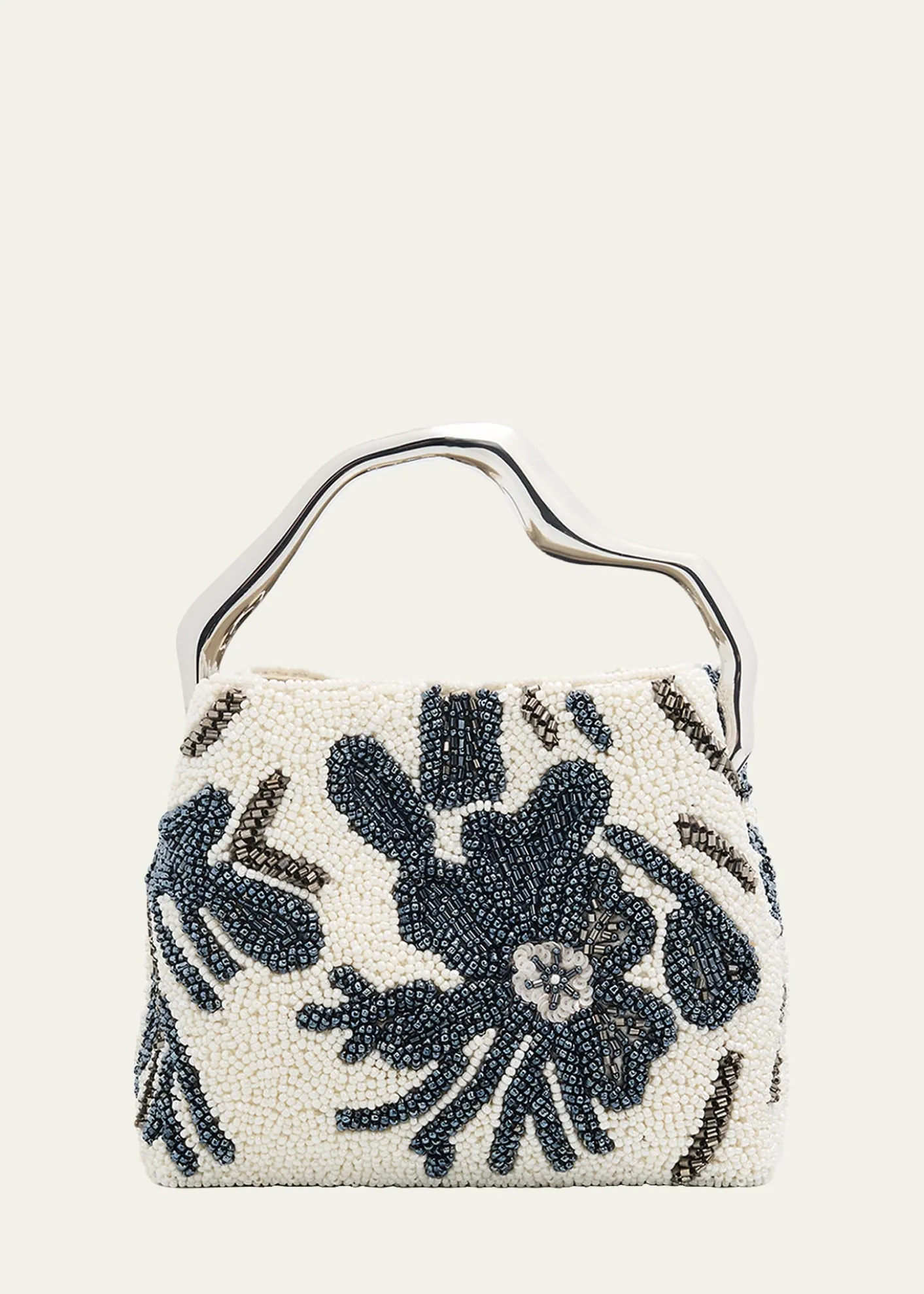 Cult GaiaSolene Mini Sculptural Beaded Top-Handle Bag