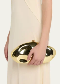 Cult GaiaThe Caldera Metallic Clutch Bag