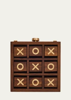 Cult GaiaTic Tac Toe Wood Clutch Bag